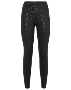 Abbigliamento Sportivo^Plein Sport Black Leopard Push Up Leggings