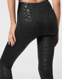 Abbigliamento Sportivo^Plein Sport Black Leopard Push Up Leggings