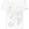 T-shirts^Plein Sport Cotton Dotted Lamina T-shirt Round Neck SS Tiger