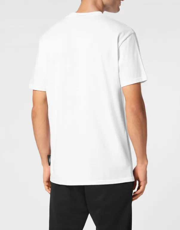 T-shirts^Plein Sport Cotton Dotted Lamina T-shirt Round Neck SS Tiger