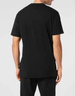 T-shirts^Plein Sport Cotton Dotted Lamina T-shirt Round Neck SS Tiger