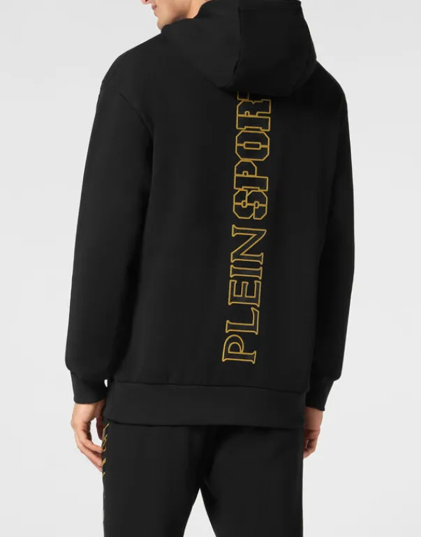 Abbigliamento Sportivo^Plein Sport Cotton Hoodie Sweatshirt LS Lamina Scratch