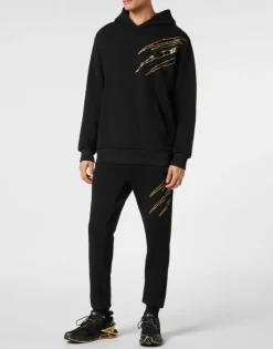 Abbigliamento Sportivo^Plein Sport Cotton Hoodie Sweatshirt LS Lamina Scratch