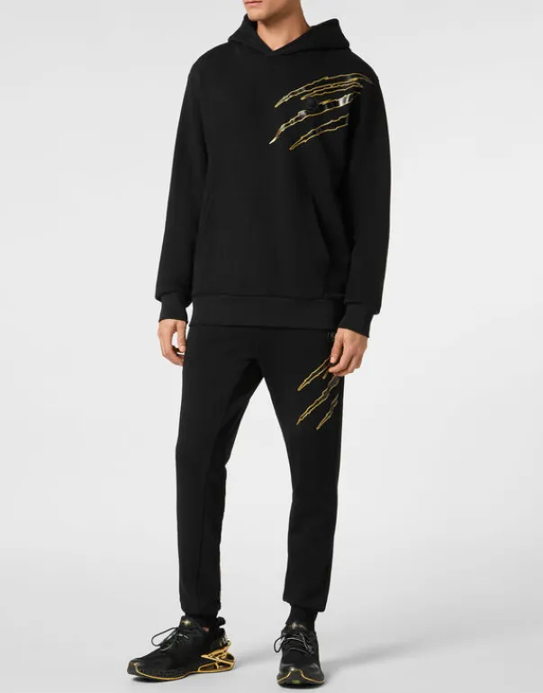 Abbigliamento Sportivo^Plein Sport Cotton Hoodie Sweatshirt LS Lamina Scratch