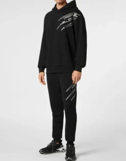 Abbigliamento Sportivo^Plein Sport Cotton Hoodie Sweatshirt LS Lamina Scratch
