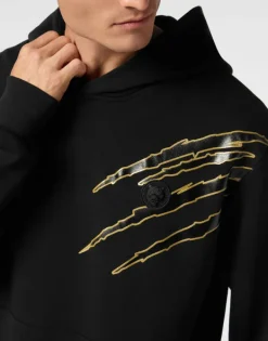Abbigliamento Sportivo^Plein Sport Cotton Hoodie Sweatshirt LS Lamina Scratch