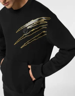 Abbigliamento Sportivo^Plein Sport Cotton Sweatshirt Round Neck LS Lamina Scratch