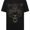 T-shirts^Plein Sport Cotton T-shirt Round Neck SS  Lamina Tiger