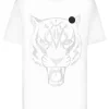 T-shirts^Plein Sport Cotton T-shirt Round Neck SS  Lamina Tiger