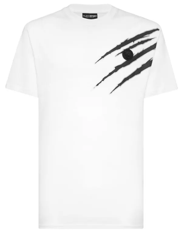 T-shirts^Plein Sport Cotton T-shirt Round Neck SS Lamina Scratch