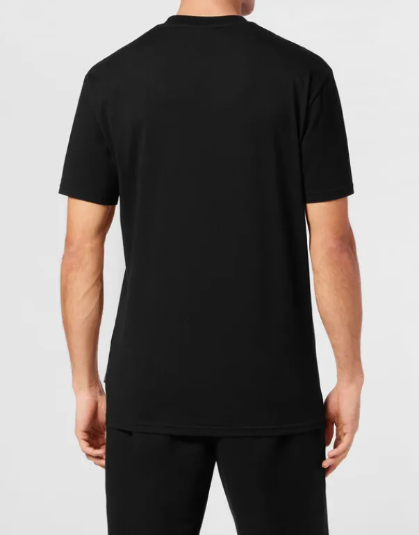 T-shirts^Plein Sport Cotton T-shirt Round Neck SS Lamina Tiger