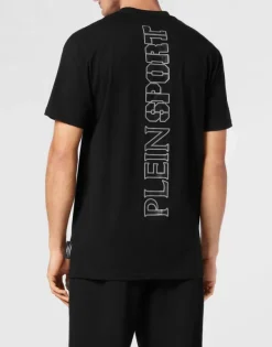 T-shirts^Plein Sport Cotton T-shirt Round Neck SS Lamina Scratch