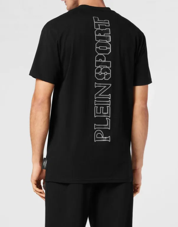 T-shirts^Plein Sport Cotton T-shirt Round Neck SS Lamina Scratch