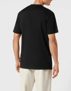 T-shirts^Plein Sport Cotton T-shirt Round Neck SS Lamina Tiger