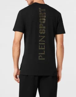 T-shirts^Plein Sport Cotton T-shirt Round Neck SS Lamina Scratch