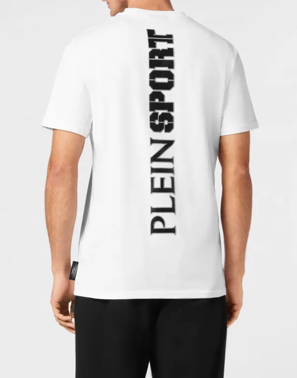 T-shirts^Plein Sport Cotton T-shirt Round Neck SS Lamina Scratch