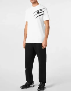 T-shirts^Plein Sport Cotton T-shirt Round Neck SS Lamina Scratch