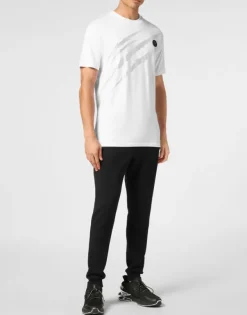T-shirts^Plein Sport Cotton T-shirt Round Neck SS Lamina Scratch