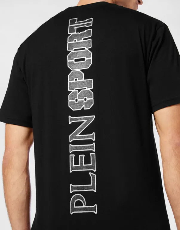 T-shirts^Plein Sport Cotton T-shirt Round Neck SS Lamina Scratch