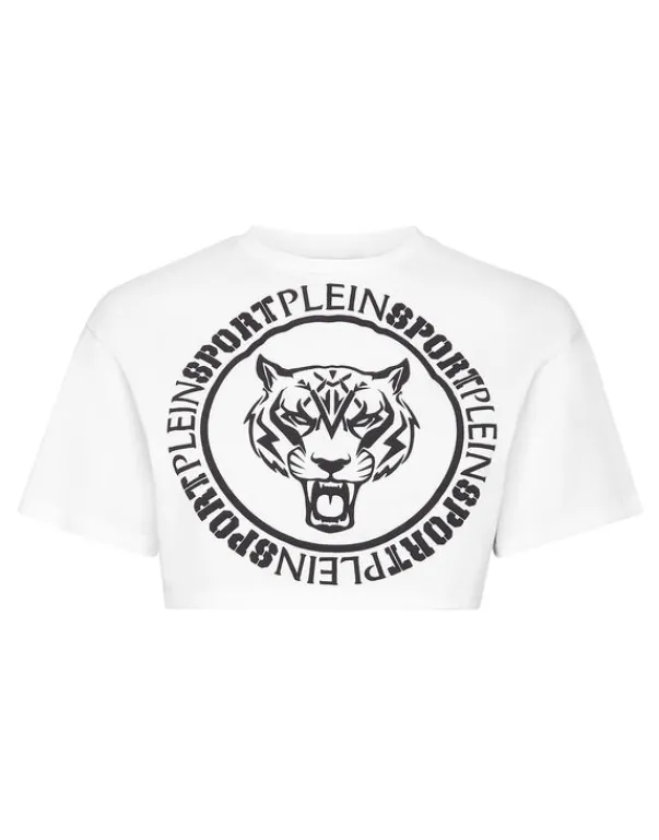T-shirt & Polo^Plein Sport Crop T-shirt Round Neck SS