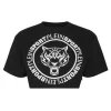 T-shirt & Polo^Plein Sport Crop T-shirt Round Neck SS