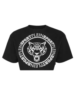 T-shirt & Polo^Plein Sport Crop T-shirt Round Neck SS