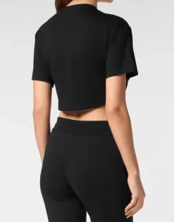 T-shirt & Polo^Plein Sport Crop T-shirt Round Neck SS