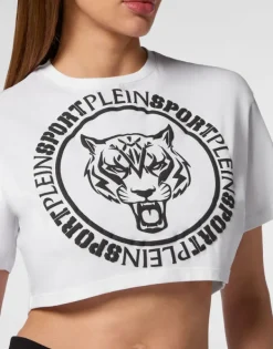 T-shirt & Polo^Plein Sport Crop T-shirt Round Neck SS