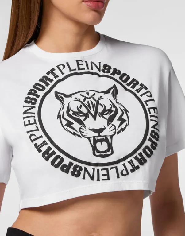 T-shirt & Polo^Plein Sport Crop T-shirt Round Neck SS