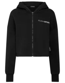 Abbigliamento Sportivo^Plein Sport Cropped Hoodie Sweatjacket Scratch
