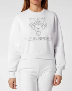 Abbigliamento Sportivo^Plein Sport Cropped Hoodie Sweatjacket Tiger