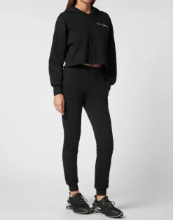 Abbigliamento Sportivo^Plein Sport Cropped Hoodie Sweatjacket Scratch