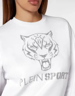 Abbigliamento Sportivo^Plein Sport Cropped Hoodie Sweatjacket Tiger