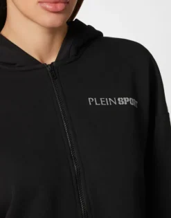 Abbigliamento Sportivo^Plein Sport Cropped Hoodie Sweatjacket Scratch