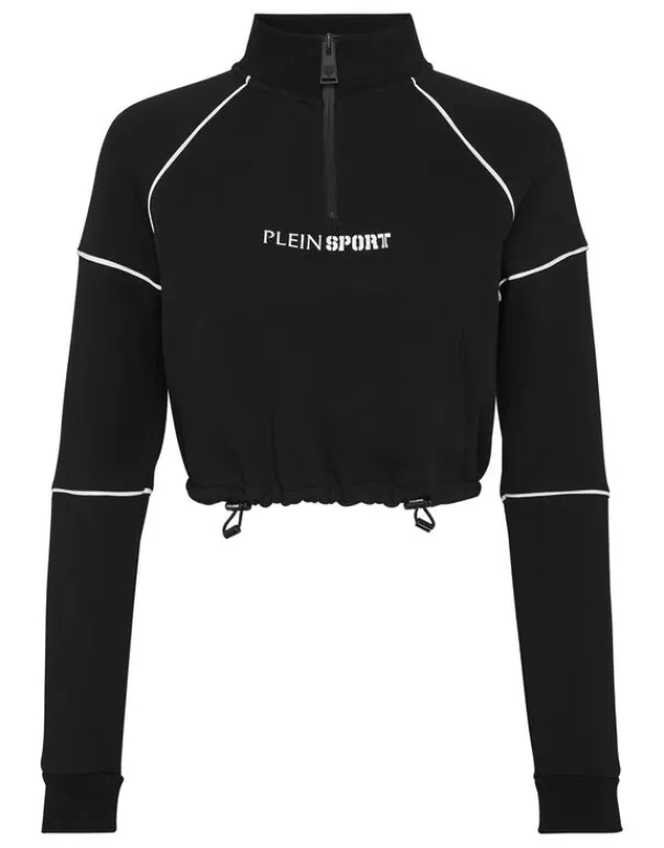 Abbigliamento Sportivo^Plein Sport Cropped Hoodie Sweatshirt