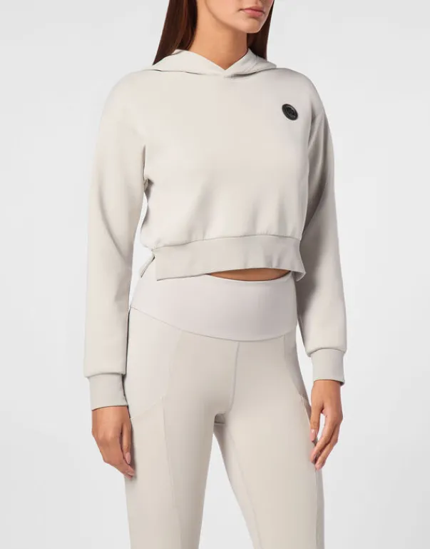 Abbigliamento Sportivo^Plein Sport Cropped Hoodie Sweatshirt