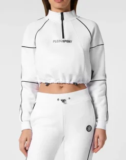 Abbigliamento Sportivo^Plein Sport Cropped Hoodie Sweatshirt