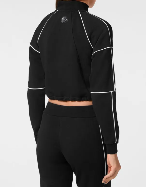 Abbigliamento Sportivo^Plein Sport Cropped Hoodie Sweatshirt