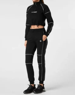 Abbigliamento Sportivo^Plein Sport Cropped Hoodie Sweatshirt