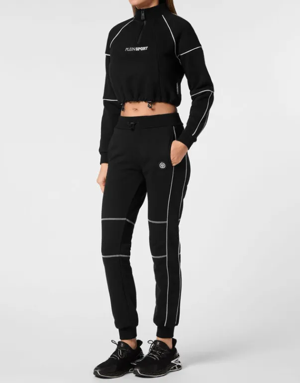 Abbigliamento Sportivo^Plein Sport Cropped Hoodie Sweatshirt