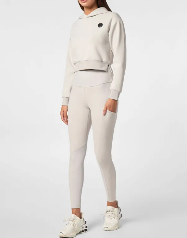 Abbigliamento Sportivo^Plein Sport Cropped Hoodie Sweatshirt