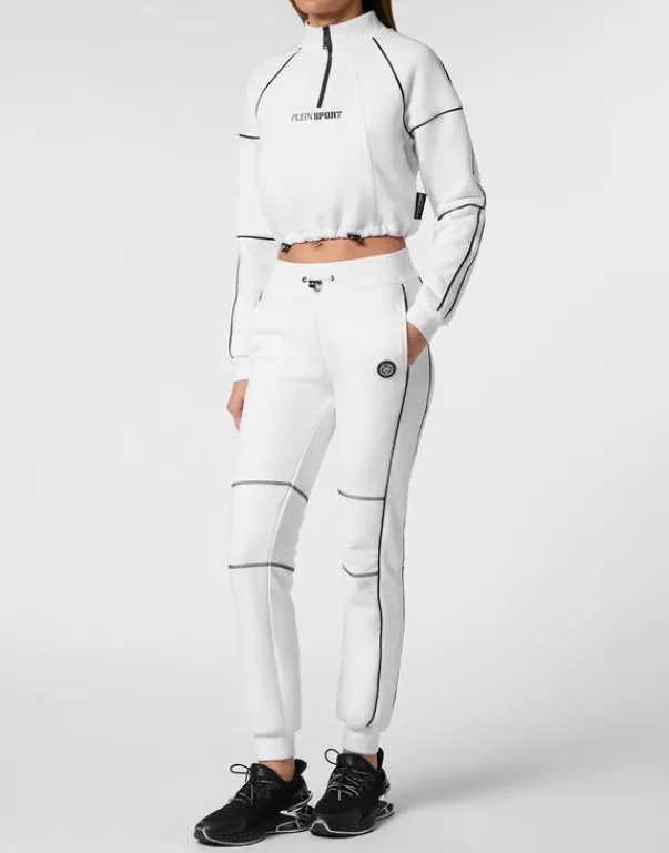 Abbigliamento Sportivo^Plein Sport Cropped Hoodie Sweatshirt