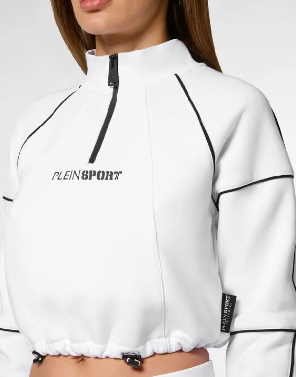 Abbigliamento Sportivo^Plein Sport Cropped Hoodie Sweatshirt