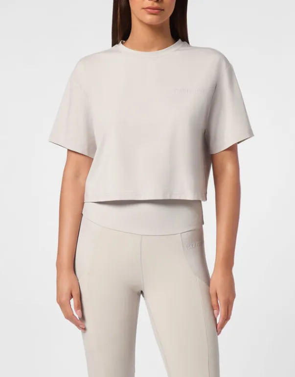T-shirt & Polo^Plein Sport Cropped T-shirt Round Neck SS