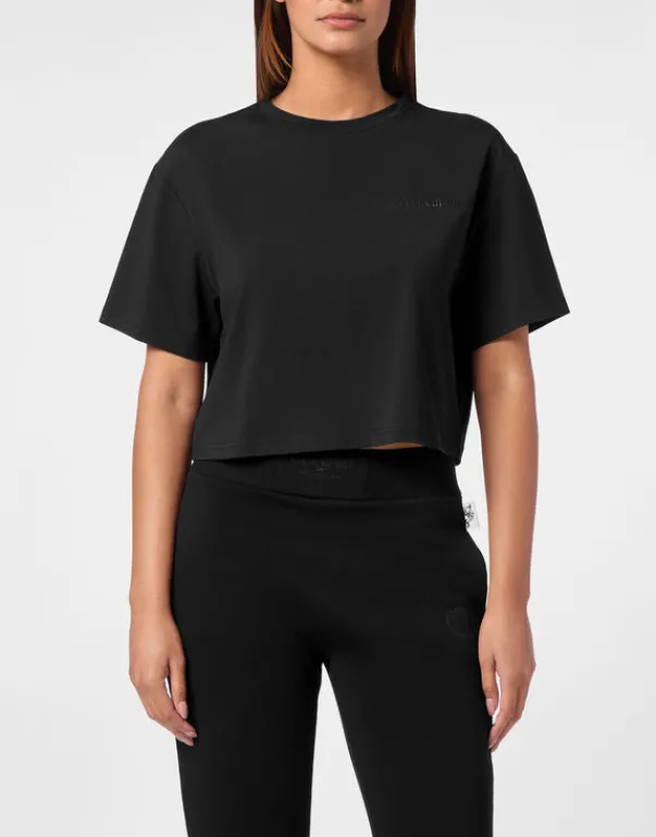 T-shirt & Polo^Plein Sport Cropped T-shirt Round Neck SS