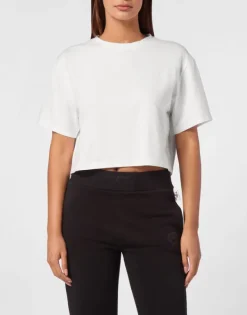 T-shirt & Polo^Plein Sport Cropped T-shirt Round Neck SS