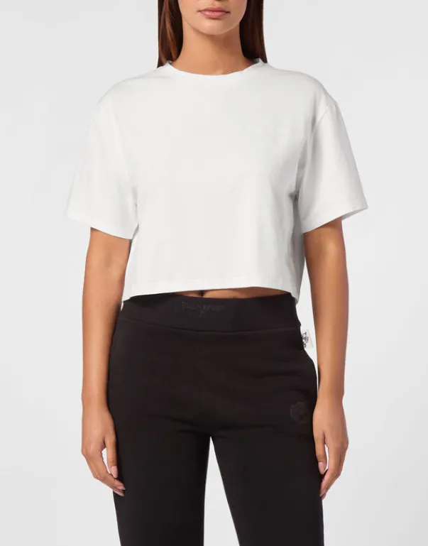 T-shirt & Polo^Plein Sport Cropped T-shirt Round Neck SS