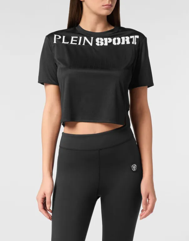 T-shirt & Polo^Plein Sport Cropped T-shirt Round Neck SS
