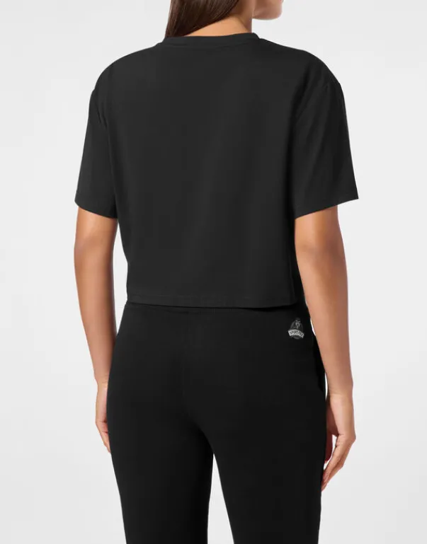 T-shirt & Polo^Plein Sport Cropped T-shirt Round Neck SS
