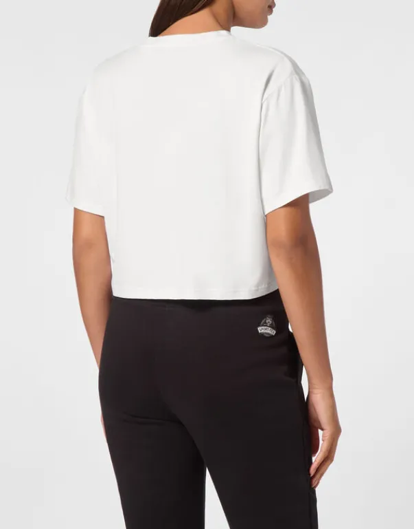 T-shirt & Polo^Plein Sport Cropped T-shirt Round Neck SS